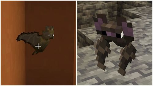 Bats recently received a texture and 3D model change (Image via Sportskeeda Gaming || Mojang Studios)