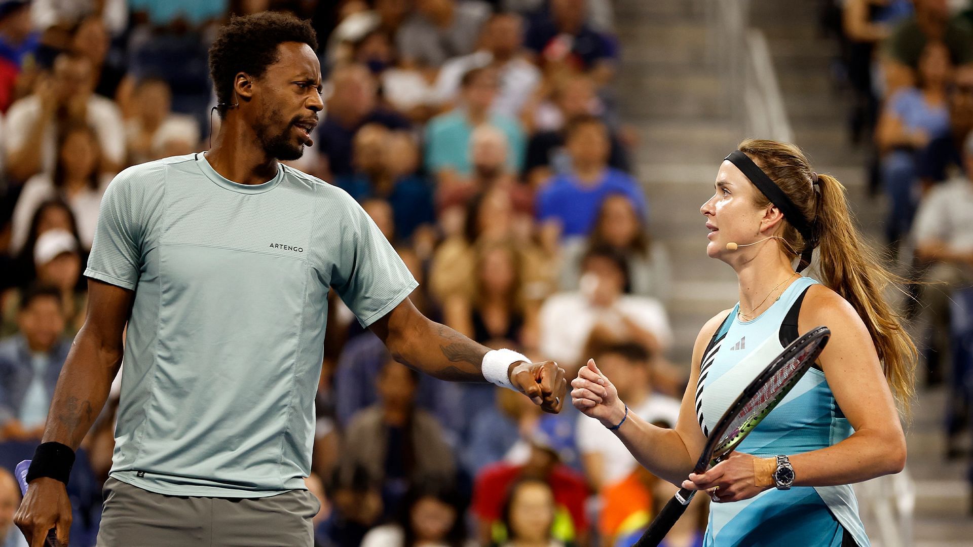 Elina Svitolina and Gael Monfils on tour - Image Source: Getty 