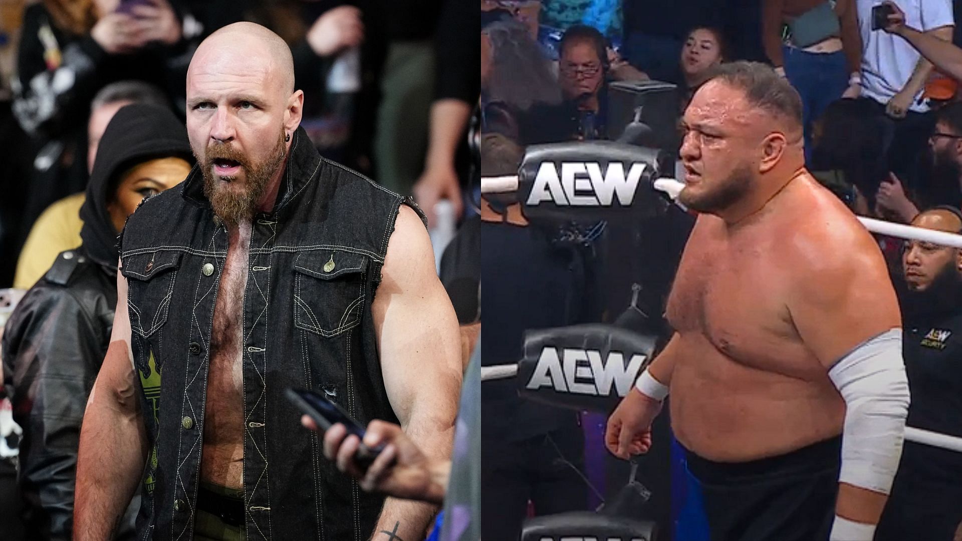 Jon Moxley and Samoa Joe are set to clash for the AEW World title [Photo: allelitewrestling.com and Triller TV