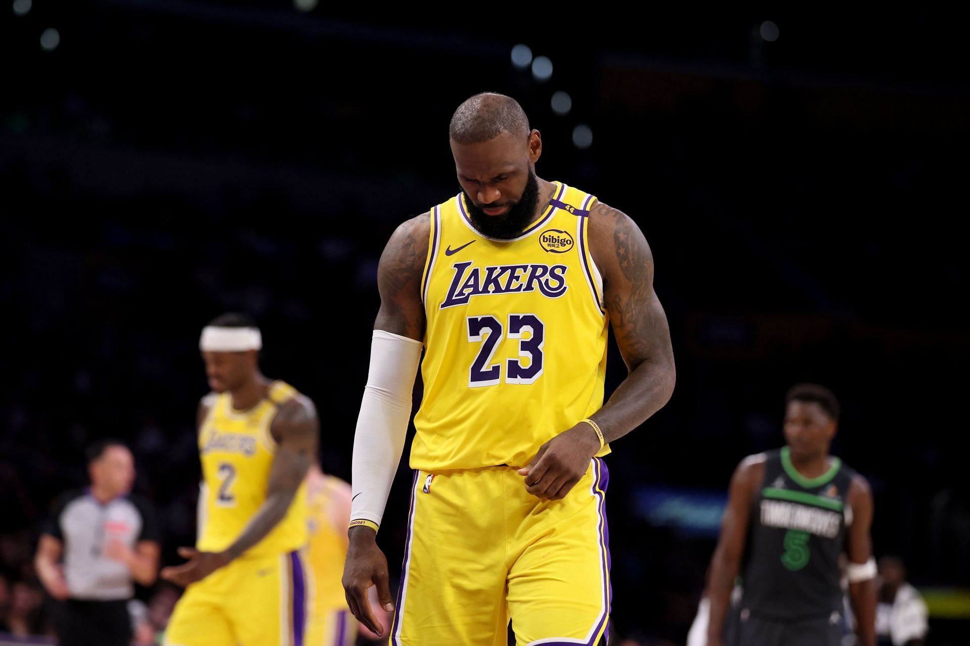 Lakers Timberwolves NBA Playoffs round 1 game 5.. - Source: Getty
