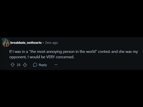 A Reddit user said about Britt (Image via Reddit/@breakbats_nothearts)