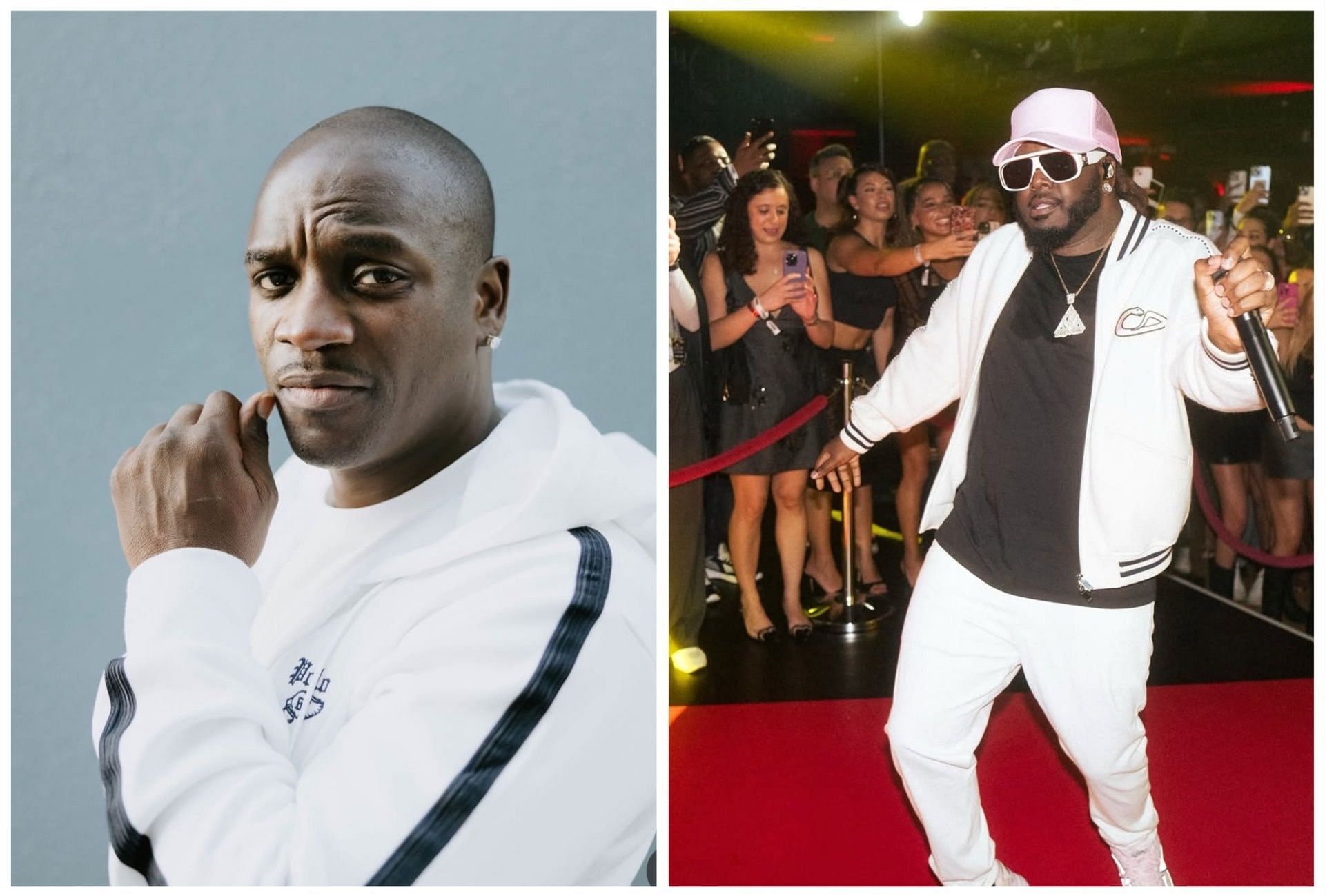 Akon and T-Pain, (Photos via Instagram/@akon and @tpain