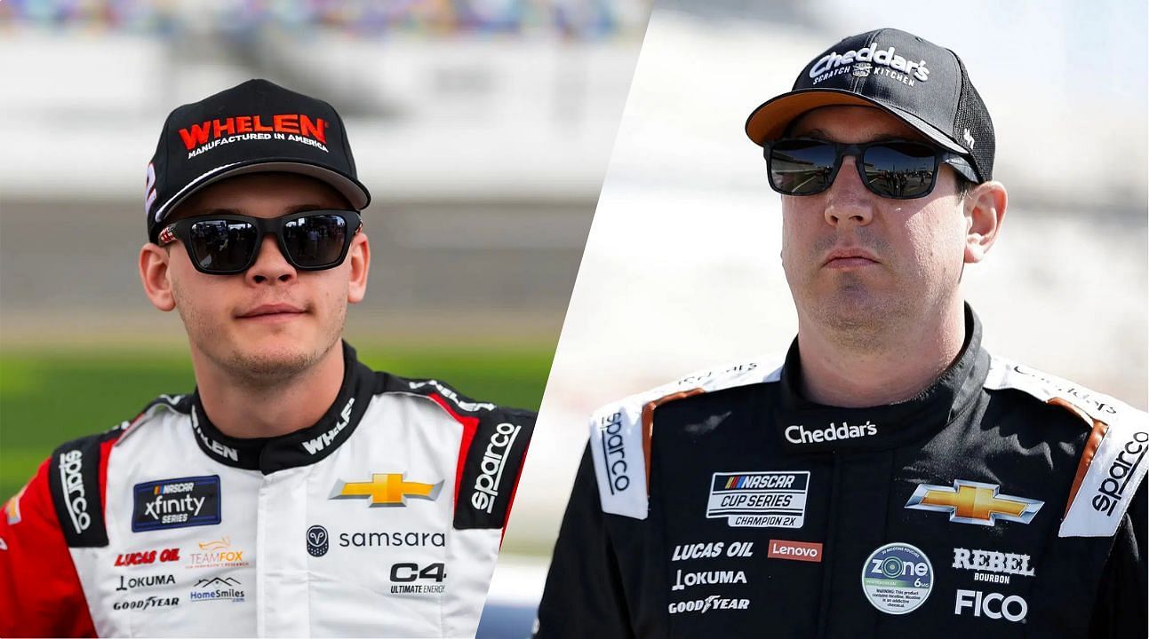 Jesse Love and Kyle Busch