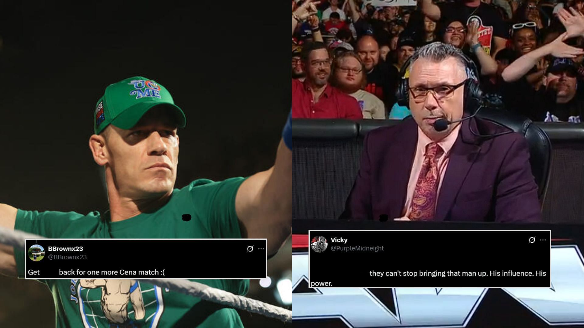 John Cena and Michael Cole are long-time major figures in WWE [Photo: wwe.com]
