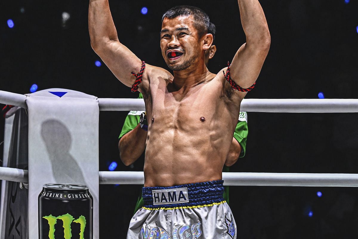 Nong-O Hama admits to being worried in his first flyweight match in ONE Championship. [Photo from ONE Championship]
