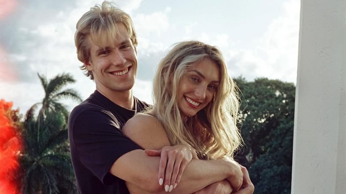 Cameron Brink's fiancé Ben Felter thanks his stars in heartwarming message as Sparks star's swimsuit pictures go viral