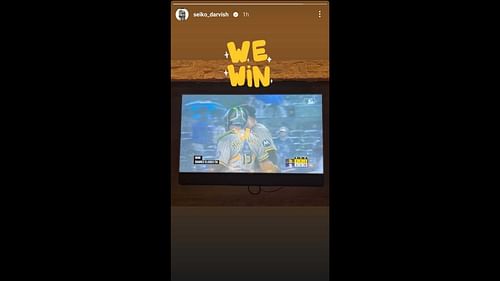 Screenshot of Seiko Darvish's Instagram story (Image from - Instagram.com/@seiko_darvish IG Stories)
