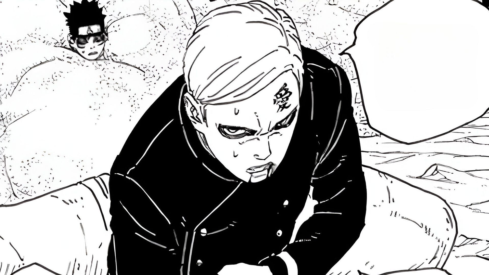 Gaara as seen in the manga (Image via Shueisha)