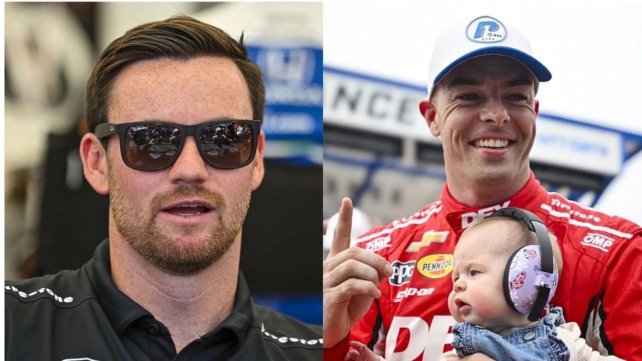 Kyle Kirkwood (L) and Scott McLaughlin (R)