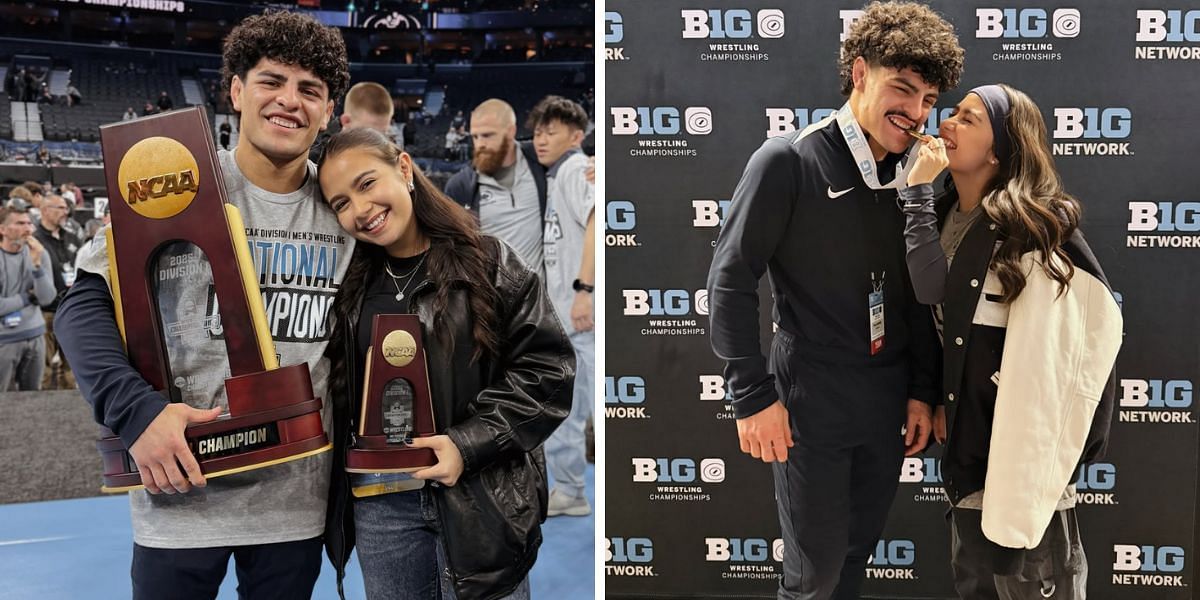 Senior Penn State Wrestler Beau Bartlett announces secret marriage with fianc&eacute; Sydney Erin (Source: Getty/Instagram)