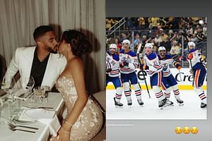 Evander Kane's fiancée, Mara Teigen, gushes over the Oilers' win over VGK in Game 2