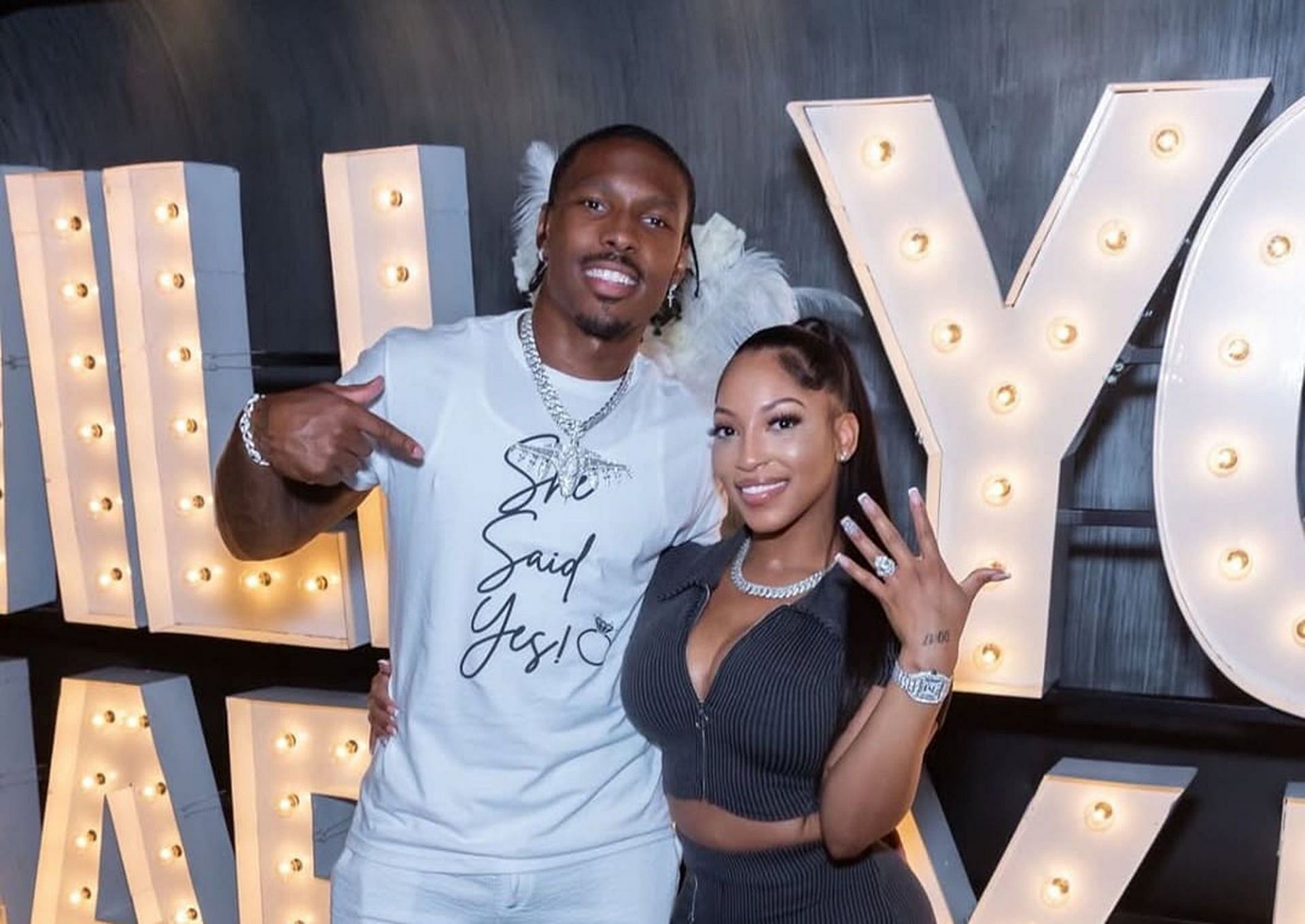 Mecole Hardman Jr.&rsquo;s fianc&eacute;e Chariah Gordon