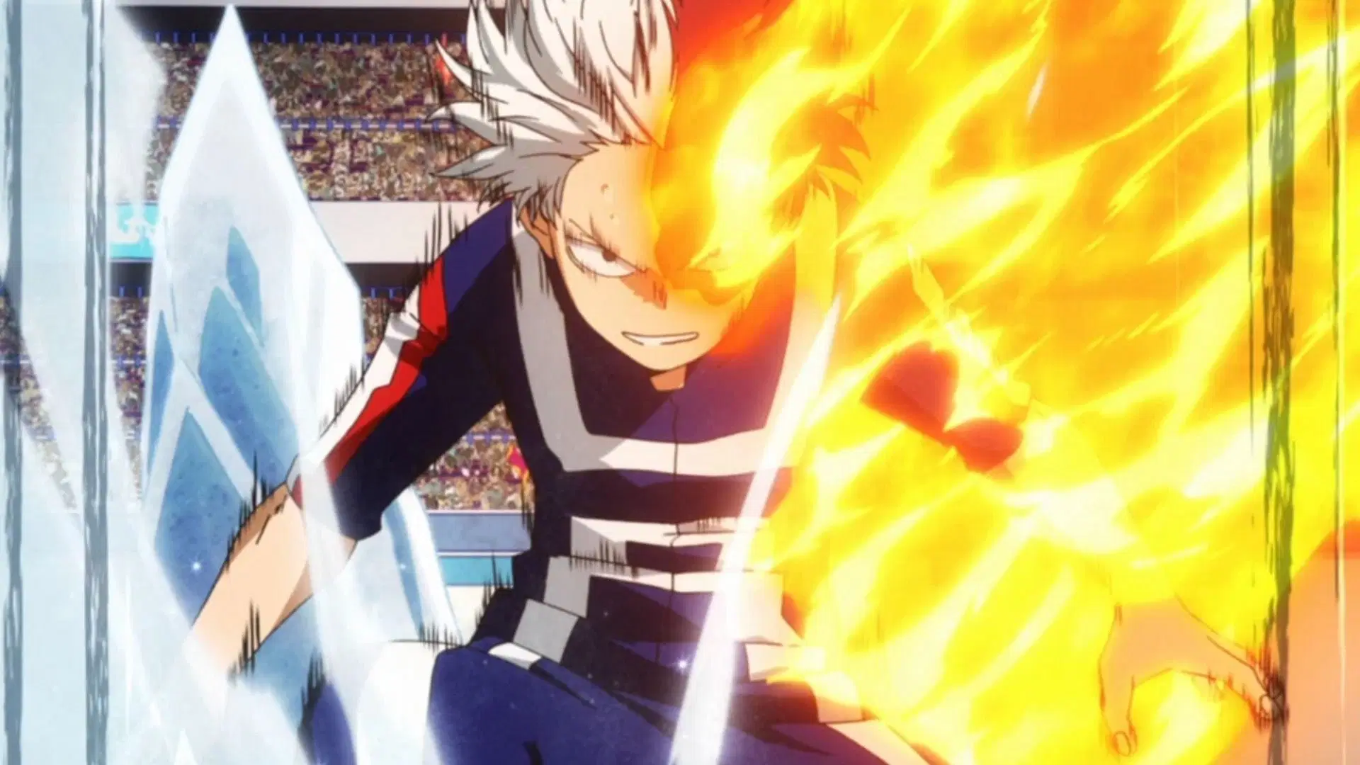 Shoto as seen in anime (Image via Bones)