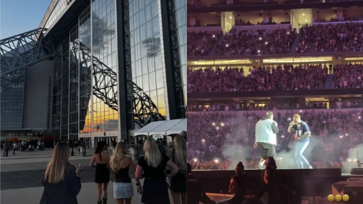 In Photos: Mikko Rantanen's partner Susanna attends Post Malone concert with significant others of Stars players