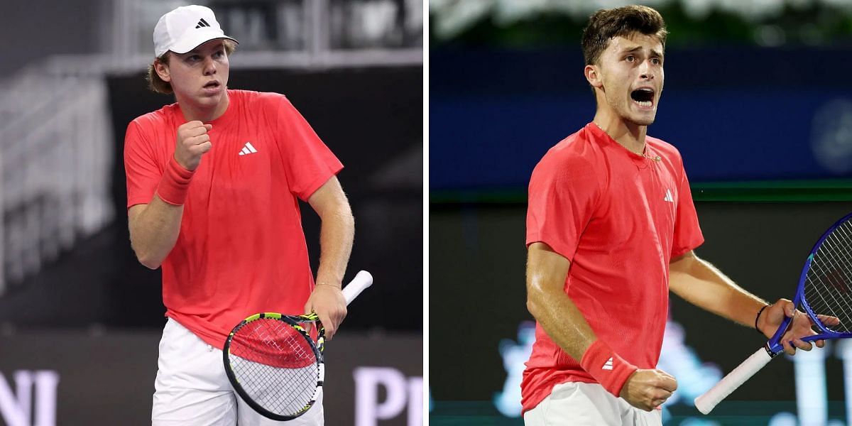 Alex Michelsen vs Luca Nardi is one of the quarterfinal matches at the Estoril Open 2025. (Photos: Getty)