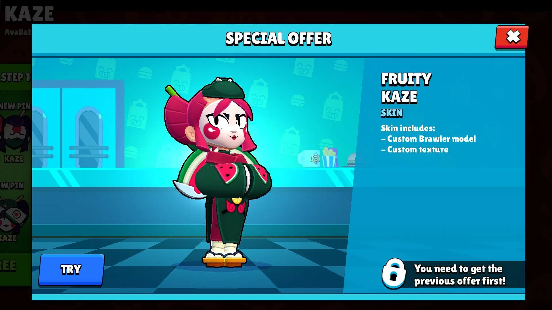 Fruity Kaze skin (Image via Supercell)
