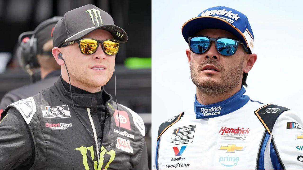 Ty Gibbs and Kyle Larson (Left Image via Imagn, Right via Getty)