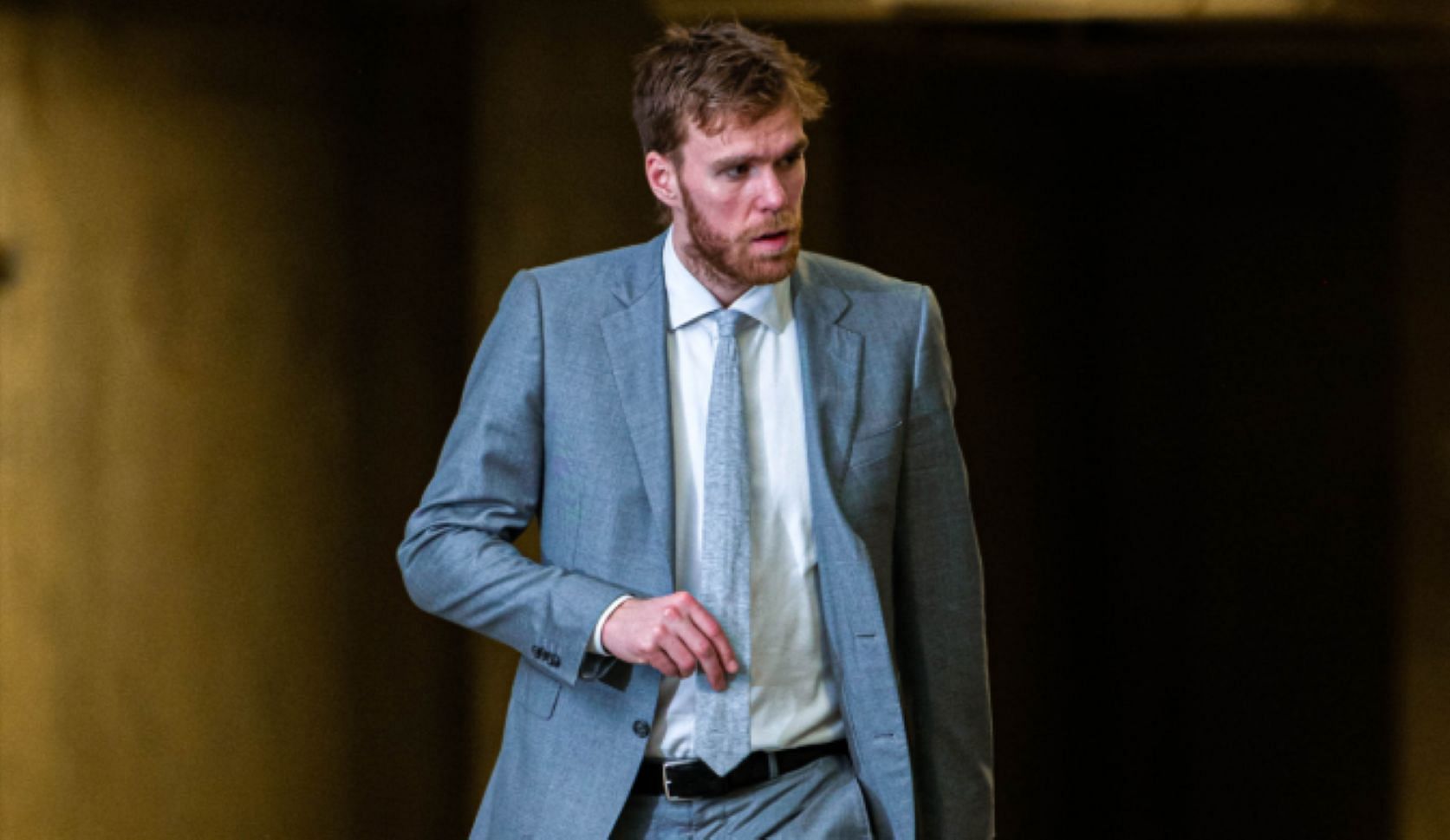 Fans troll Connor McDavid for wearing the same suit for the seventh straight time - Credit: @NHL X