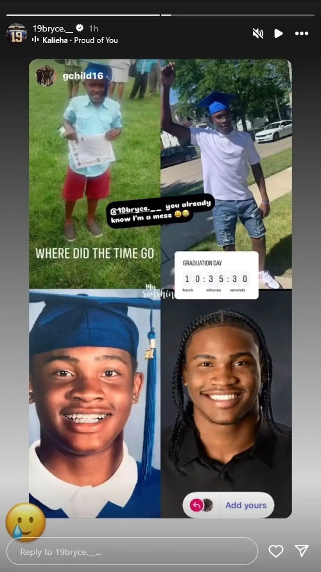 Obrázok prostredníctvom Bryce Underwood Instagram Story.