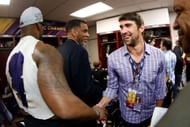 Phelps at Super Bowl XLVII (Image Source: Getty)