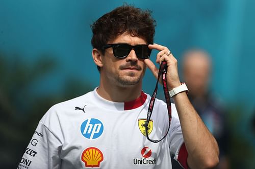 Leclerc during the 2025 F1 Miami GP weekend (Getty Images)