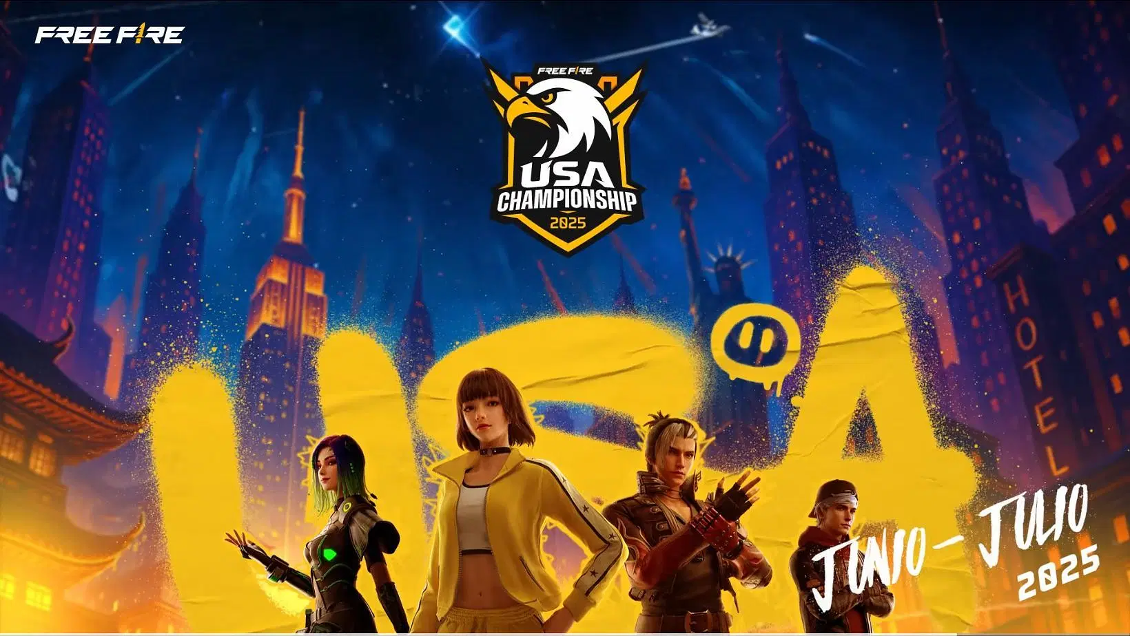 Free Fire USA Championship 2025 begins on June 7 (Image via YouTube/Free Fire North America Official)