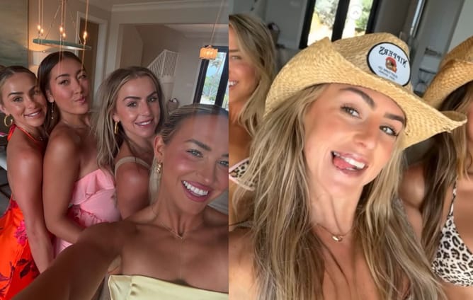 WATCH: Ex-Miami stars Hanna & Haley Cavinder enjoys a game of volleyball at the beach on a family outing