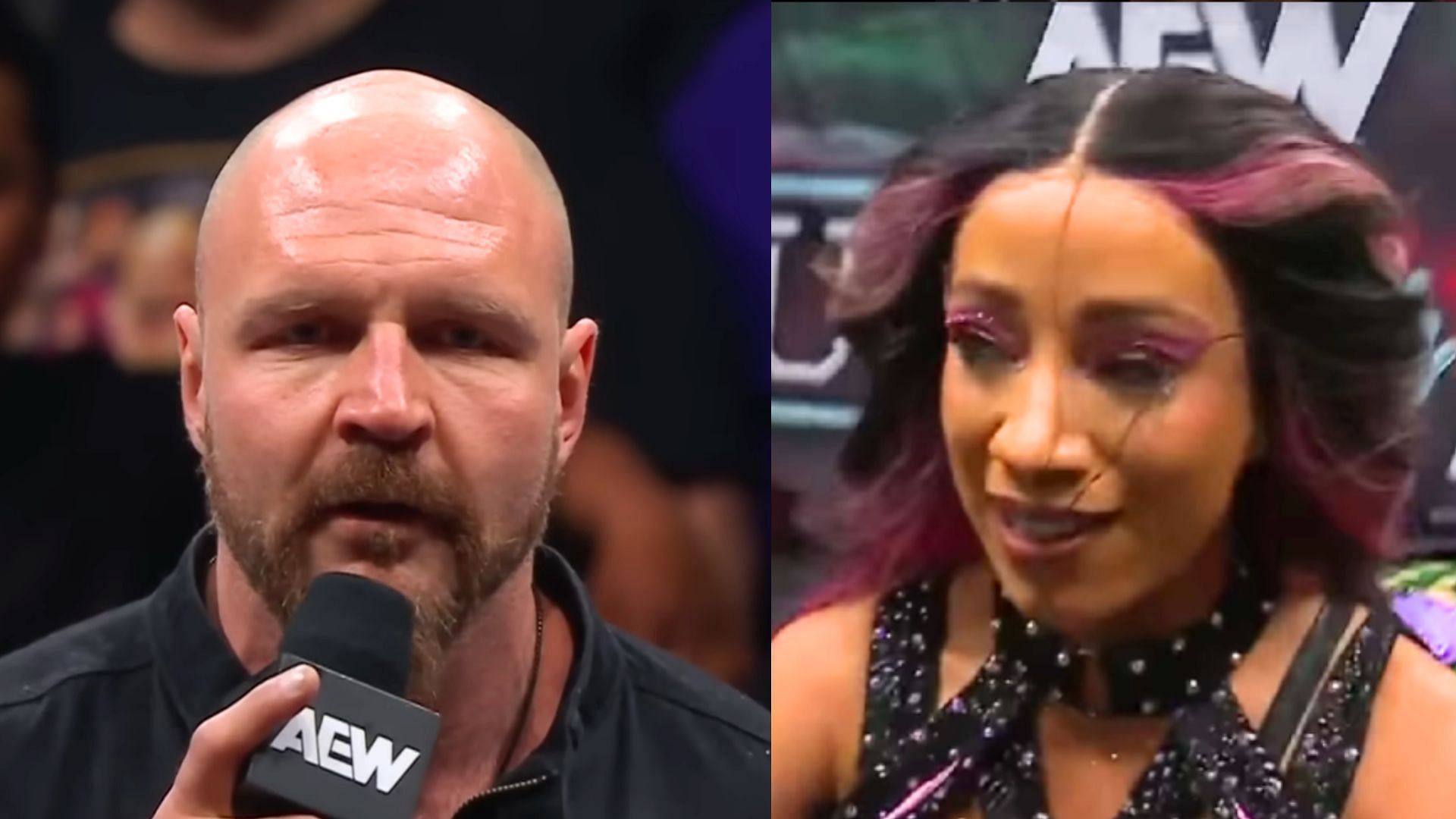 Jon Moxley (left) and Mercedes Mone (right) (Images via AEW YouTube and AEW Instagram) 