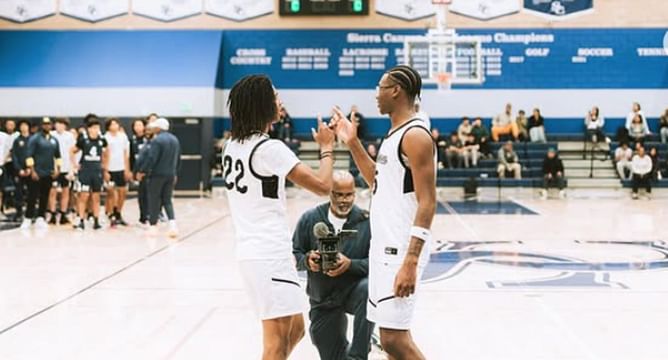LeBron James' son Bryce James, Diddy's twin daughters and Chris Paul II react as Sierra Canyon's Jayden Alexander makes college decision