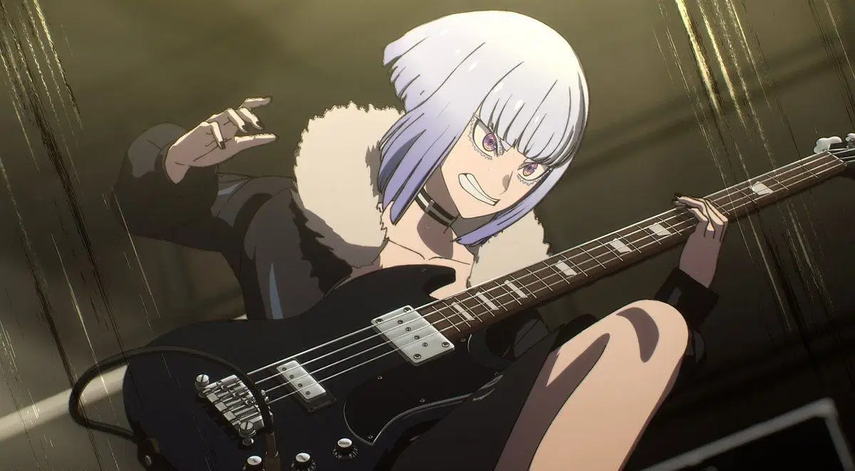 Tamaki Shiraya performing in this episode (Image via Bandai Namco Pictures)