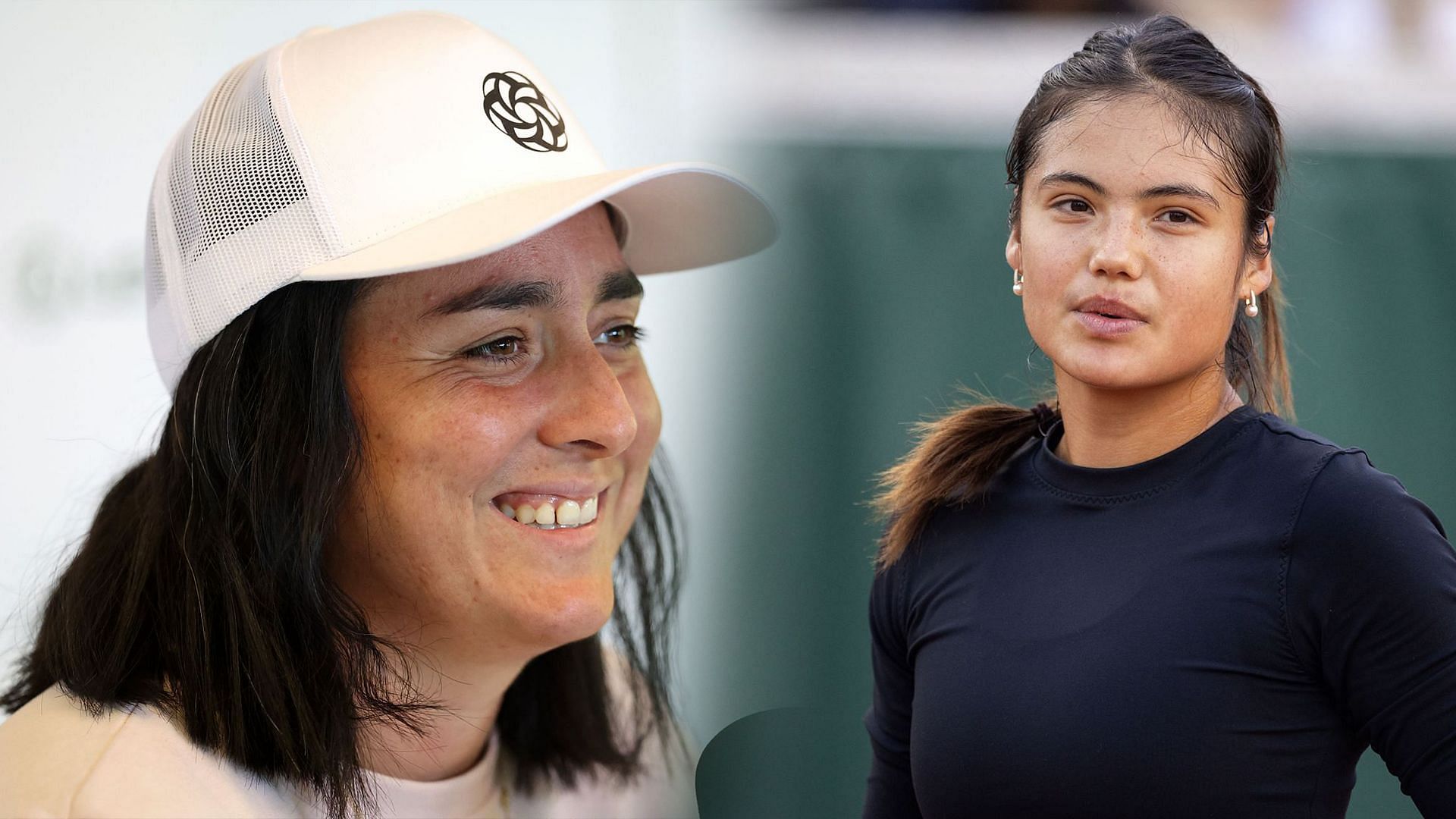 Ons Jabeur(left) and Emma Raducanu(right). Images: Getty
