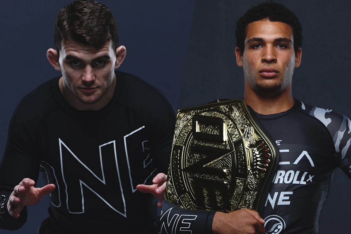 (From left) Dante Leon and Tye Ruotolo faceoff at ONE Fight Night 31.