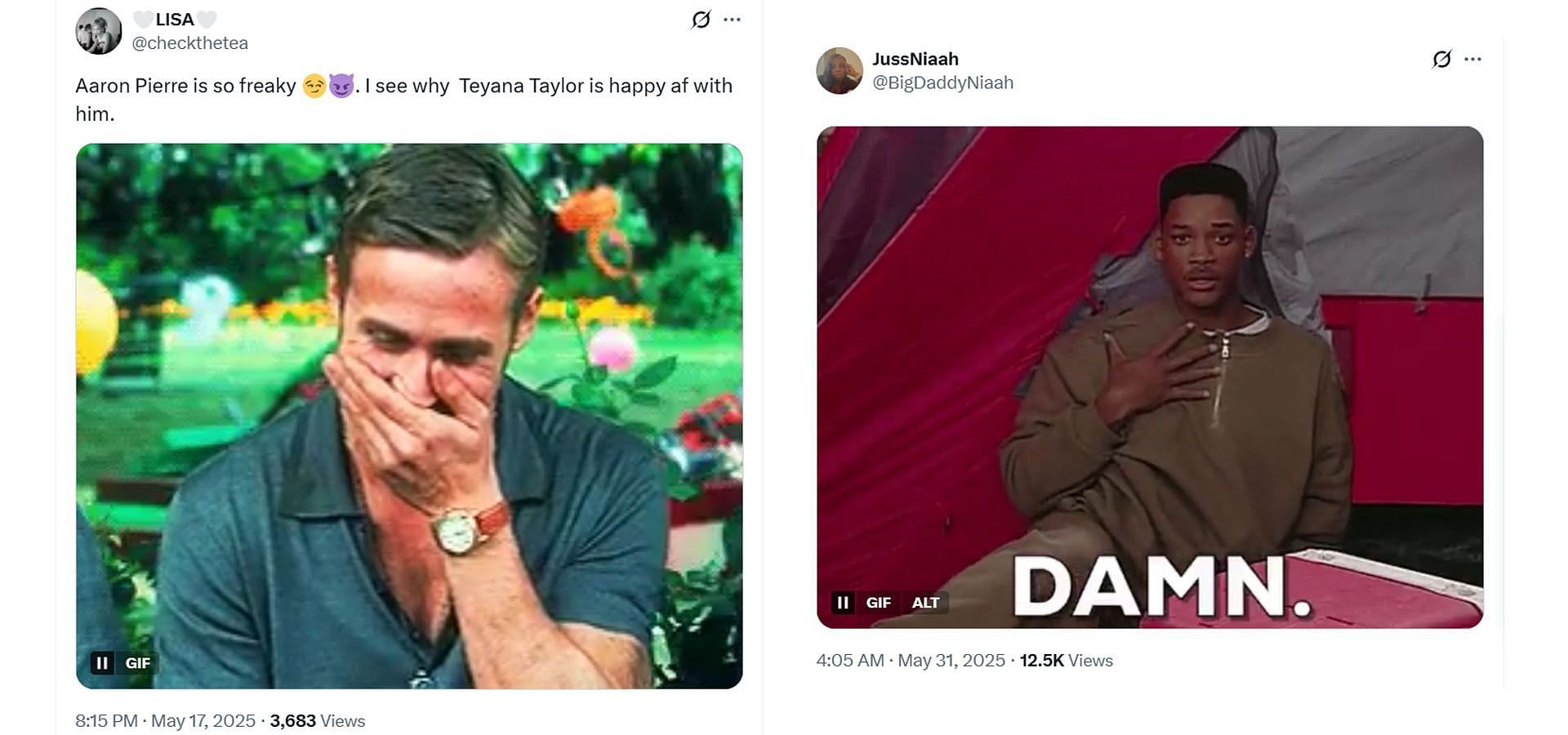 Comments reacting to the news (Image via X/ @BigDaddyNiaah, @checkthetea)