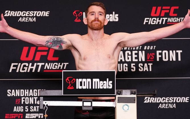 Cory Sandhagen weighs in on 'Gorilla vs. 100 men' debate ahead of UFC Des Moines: "I definitely would need a hundred of me"