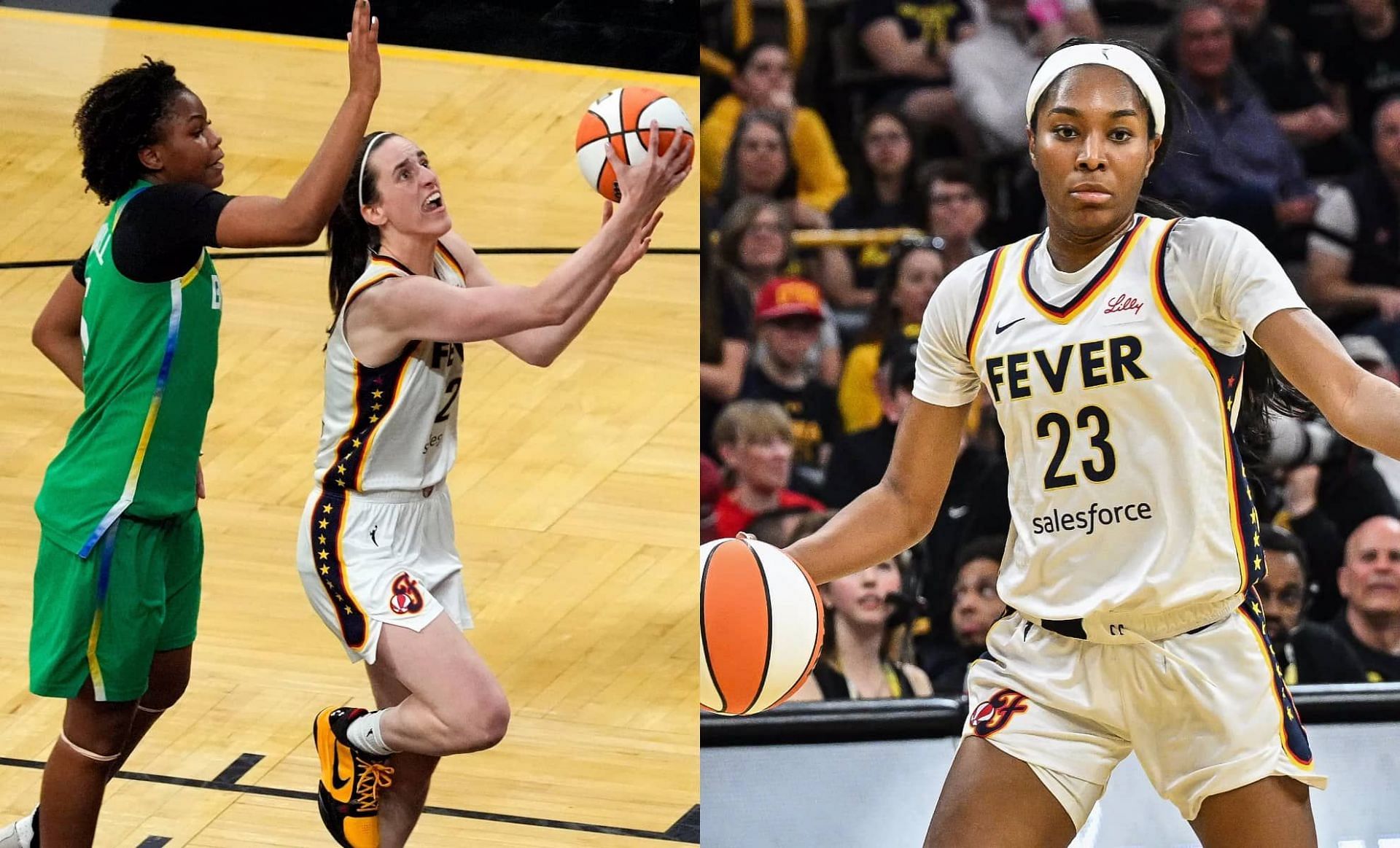 Caitlin Clark and Bree Hall
