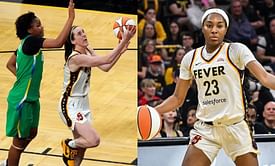 Caitlin Clark's new teammate goes viral for her ‘priceless’ reaction as Fever superstar drills logo 3 from historic spot