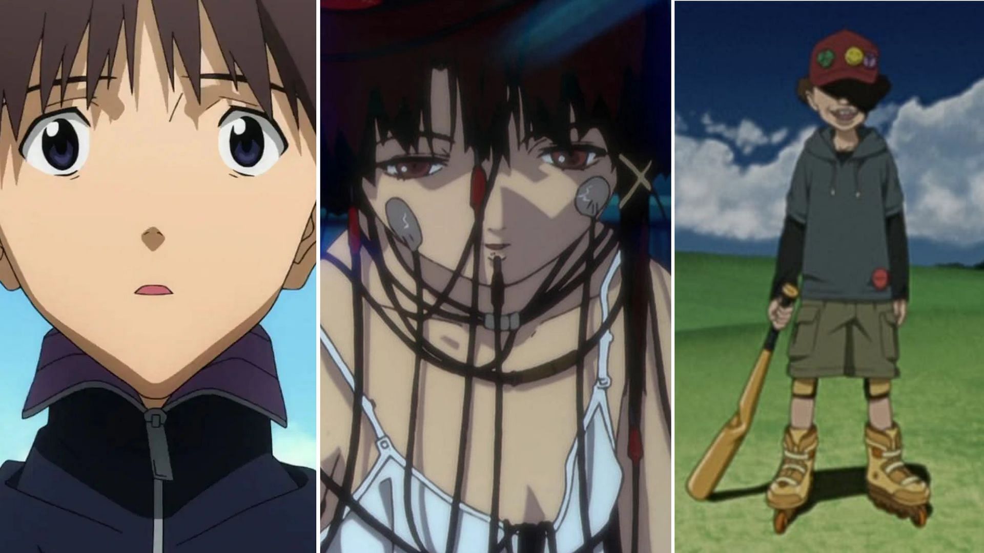 Neon Genesis Evangelion, Serial Experiments Lain, Paranoia Agent 