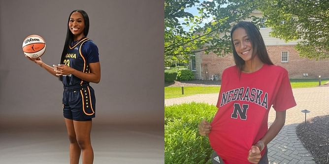 Fever rookie Bree Hall sends affectionate message as Nebraska Volleyball's Harper Murray rocks black dress during Jamaican getaway