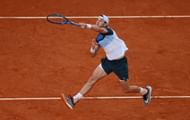 Draper plays an overhead smash in the Mutua Madrid Open - Day Thirteen - Source: Getty