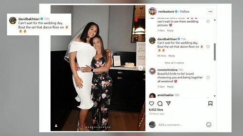 Aaron Rodgers' ex-teammate sends a message to Love's fiancée Ronika after her bridal shower (Image Credit: Ronika/IG)