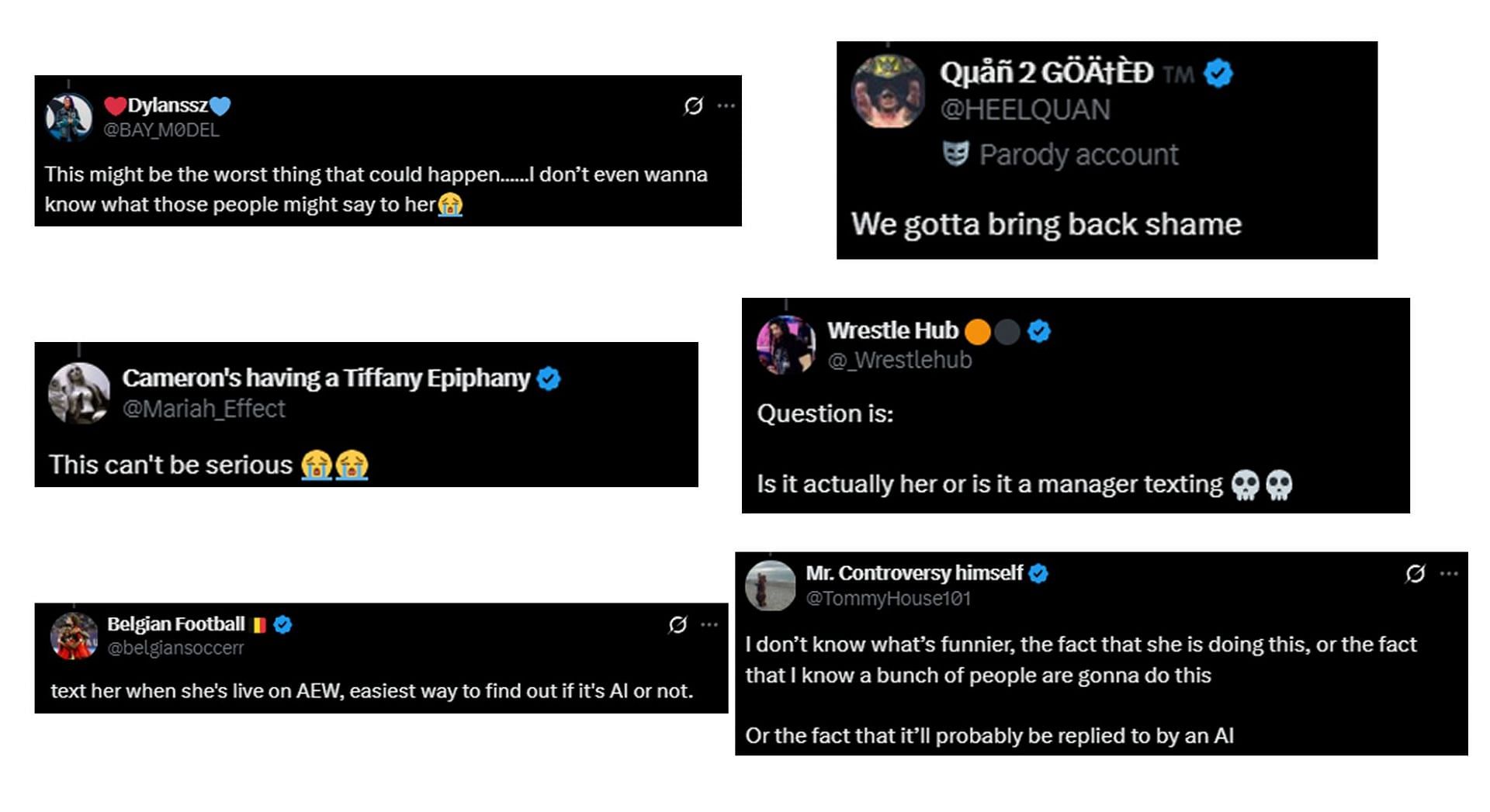 Screengrab of fan reactions (source: X.com)