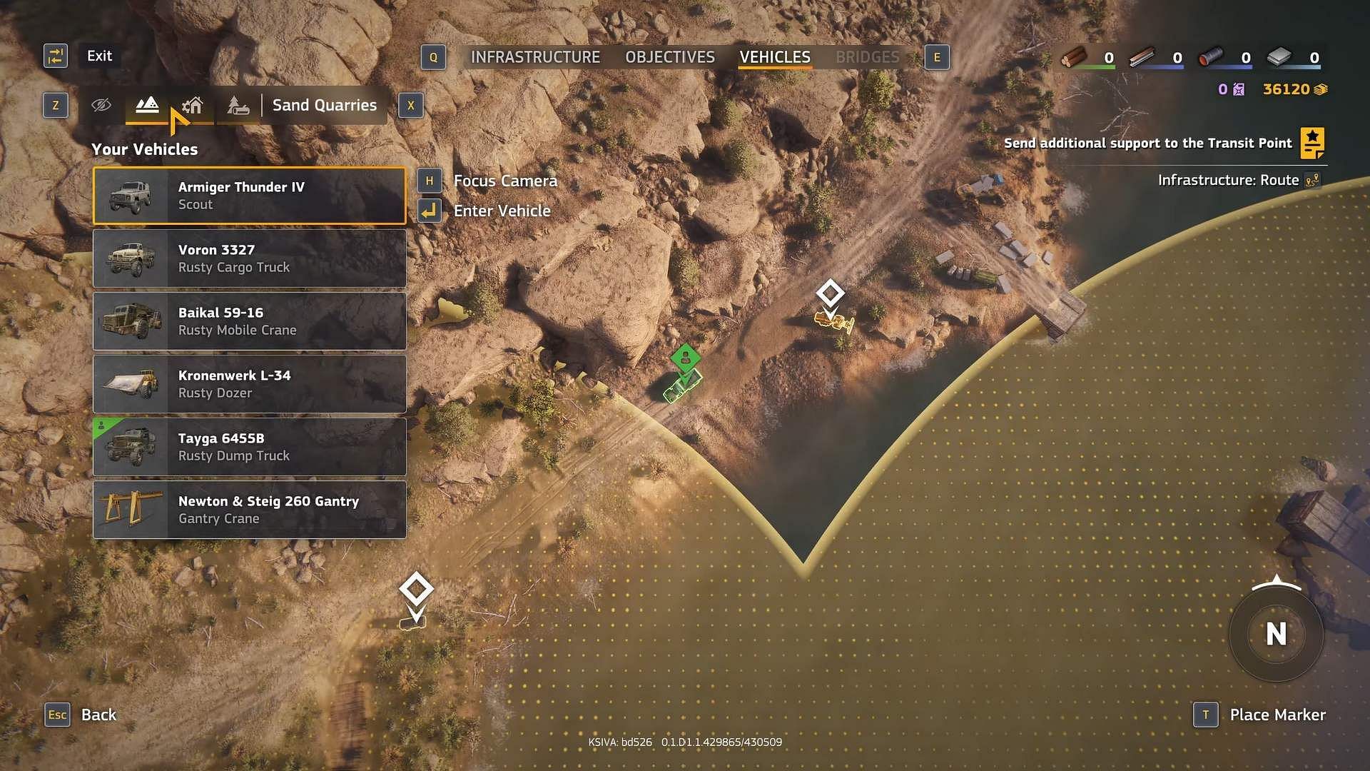 Visit the Sand Quarry locations to refill sand into the truck (Image via Focus Entertainment || YouTube@1UPTips).