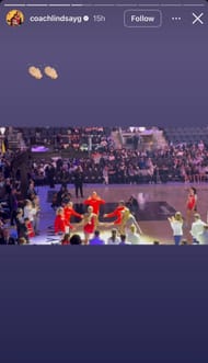 Lindsay Gottlieb shares video of former USC star Kiki Iriafen (image credit: instagram/coachlindsayg)