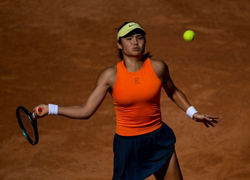 Raducanu in action at the Internazionali BNL D'Italia 2025 (Image Source: Getty)
