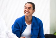 Caroline Garcia at the Qatar Open 2025. (Photo: Getty)