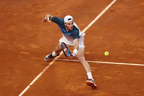Draper in action at the Internazionali BNL D'Italia 2025 - Day Five - Source: Getty