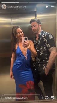 Sarah's Instagram story Credit: @ sarahsweetnam