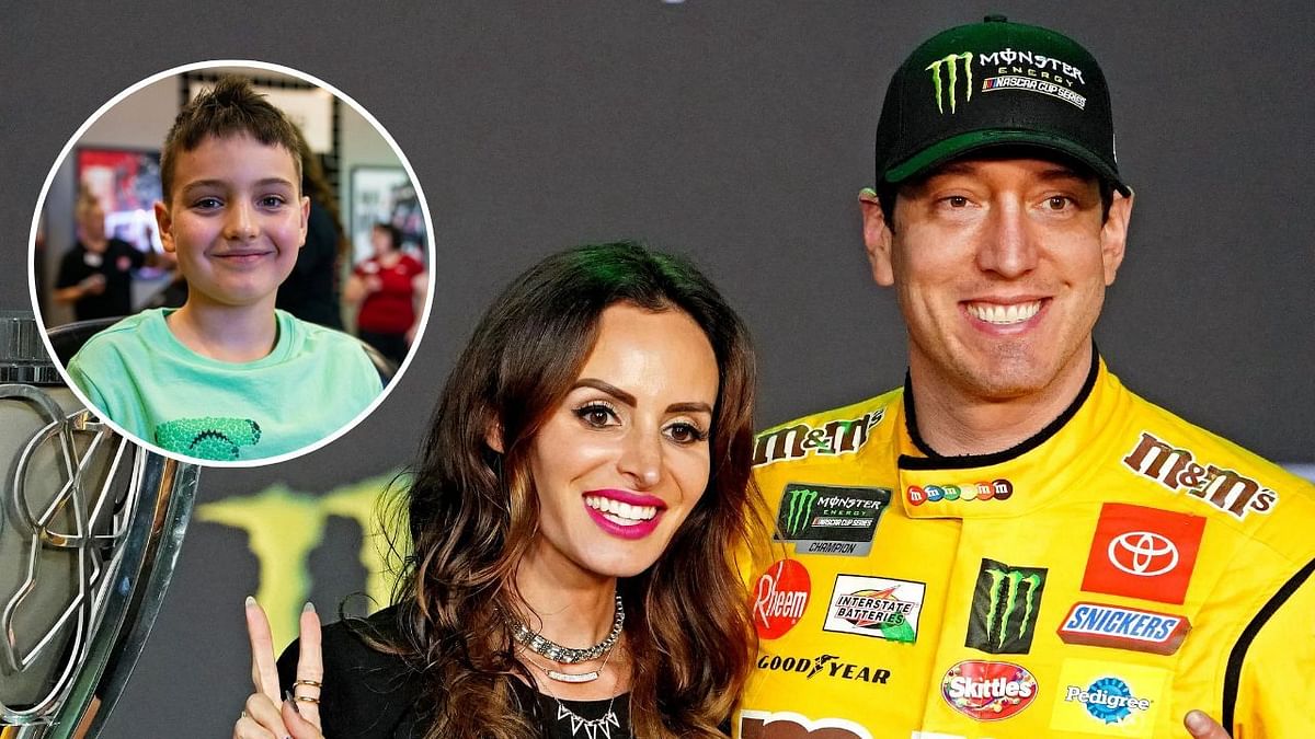 Kyle Busch's wife takes up the viral Gen Alpha slang challenge with son