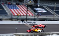 Josef Newgarden (L) and Will Power at the practice for the INDYCAR 109th Running of The Indianapolis 500 - Source: Getty