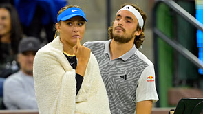 How many of the couples who started at French Open 2025 together survived 1R? ft. Paula Badosa-Stefanos Tsitsipas